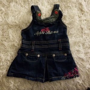 Apple Bottom denim jumper dress